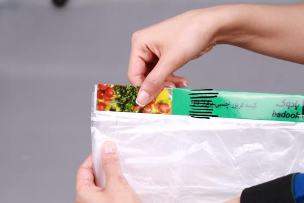 انواع سایز بندی کیسه فریزر چسبی