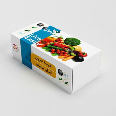 مشخصات کیسه فریزر طرح دستمال کاغذی