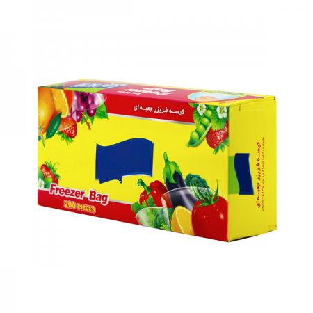 بسته بندی سبزیجات با کیسه فریزر جعبه ای
