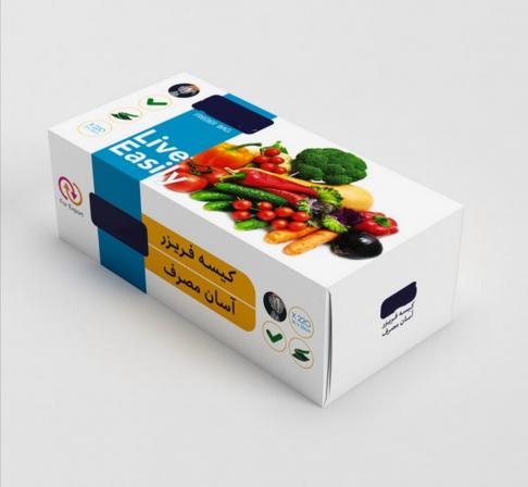 سفارش خرید کیسه فریزر طرح دستمال کاغذی