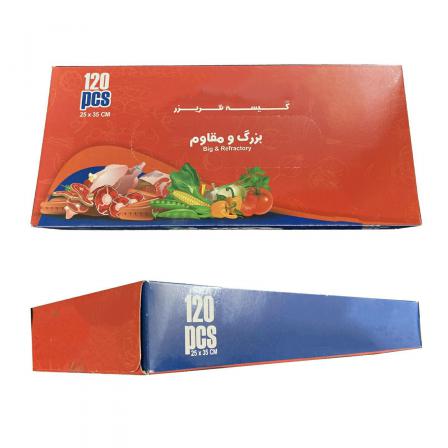 انواع کیسه فریزر جعبه ای طرح دستمال کاغذی