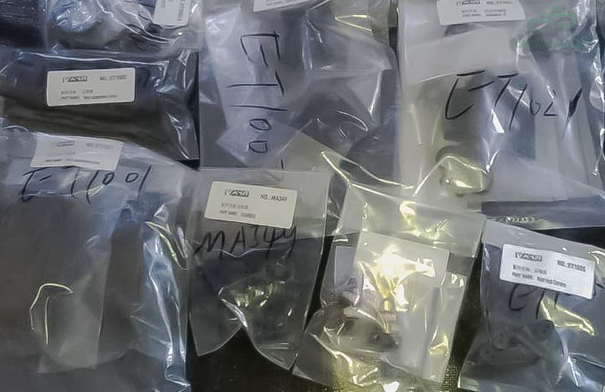 نایلون بسته بندی قطعات لوازم یدکی